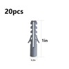 Wensilon (274 pcs) Plastic Drywall Wall Anchors Kit with Screws，