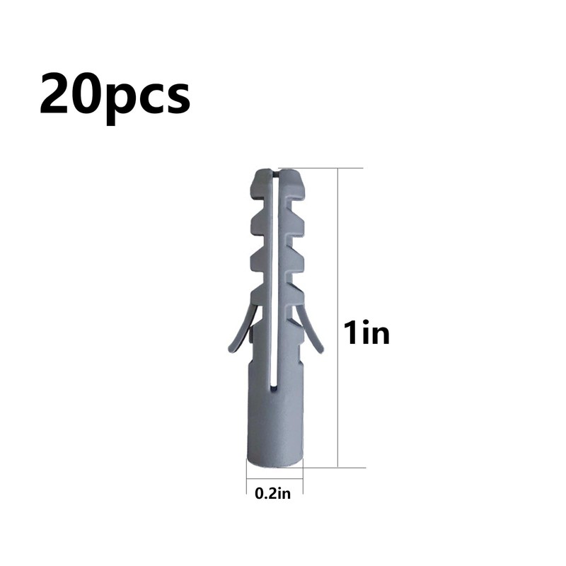 Wensilon (274 pcs) Plastic Drywall Wall Anchors Kit with Screws，