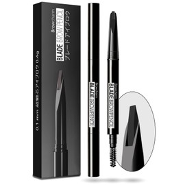 MAVENI Microblading Eyebrow Pencil for Women,0.1mm Ultra-Fine Mechanical Pencil,Makeup Brow Definer Waterproof,Draws Tiny Brow Hairs and Fills in Sparse Areas and Gaps (01 Black, 1 Count (Pack of 1))