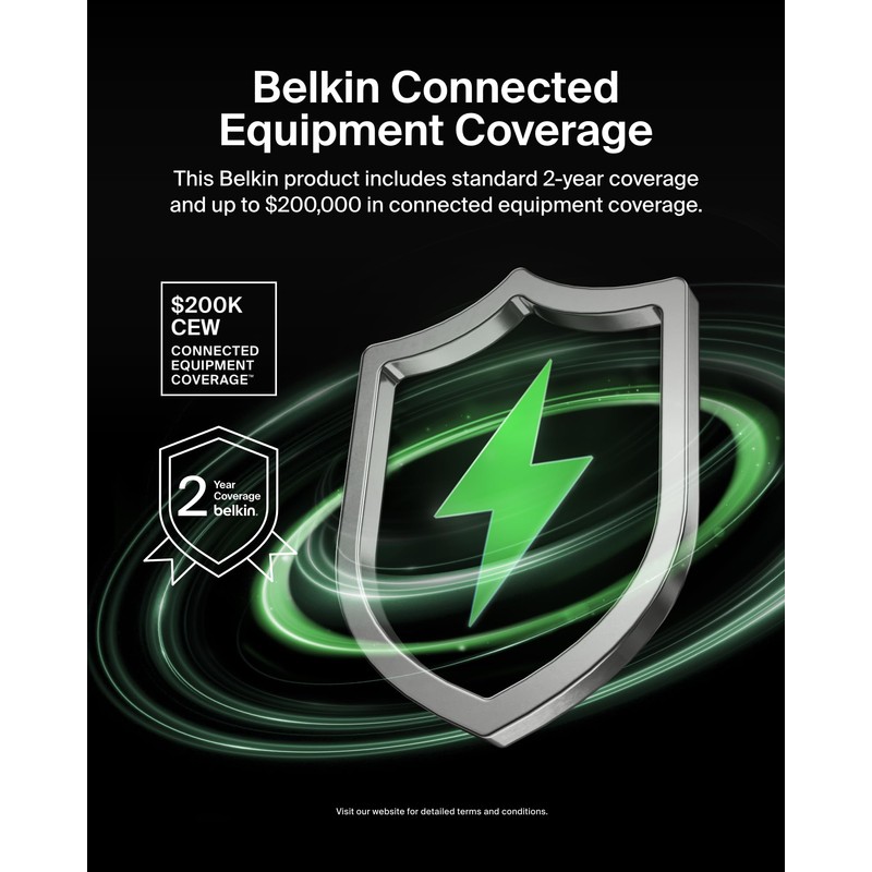 Belkin Power Strip Surge Protector with 8 Outlets, 6 ft