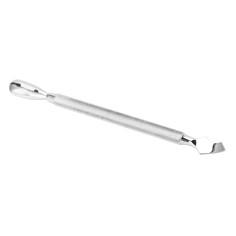 2Pcs Dual Ended Cuticle Pusher Stainless Steel Multipurpose Portable Cuticle