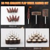 Mixiflor 30 Pcs Flap Wheel Sander for Dremel, 80 Grit