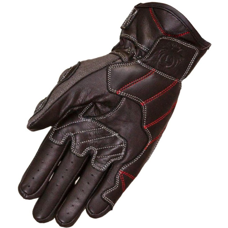 Merlin Maple Motorcycle Gloves (Grey/Black, S)