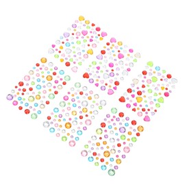 Outanaya 12 Sheets Face Gems Rhinestone Stickers for Eye Makeup Nail Art Craft Durable Body Jewels for Festivals Parties and Creative Designs