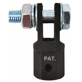 KickFun 1/2" Scissor Jack Adapter Drill Adapter for Use with 1/2 Inch Drive/Impact Drills/Ratchet or Standard Drive Sockets or 13/16 Inch Lug Wrench/Tire Iron Make Jacks Lifting Easier (1 Pack Black) | KickFun