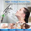 Filter Handheld Shower Head for Residual Chlorine Remove,10-Spray Modes Massage