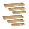 Melrose Modern Home Decorative Tray (Set of 6) 12.5" L,