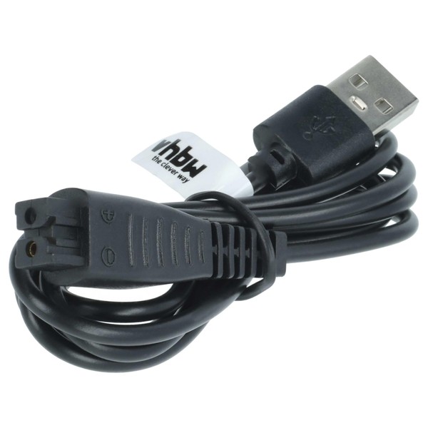 vhbw Replacement Charging Cable for Panasonic RE7-40, RE7-51, RE7-59, RE7-68