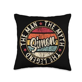 Simon The Man The Myth The Legend First Name Simon Throw Pillow