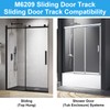 M6209 Sliding Shower Door Bottom Track, 1/2-inch Channel, Suitable for
