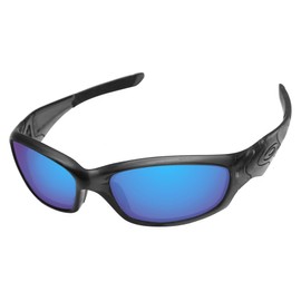 LenzReborn Polarized Lens Replacement for Oakley Straight Jacket 2007 Sunglass - Ice Blue - Polarized Mirrored