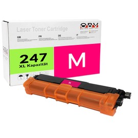 OBV TN247 Compatible Toner to Replace Brother TN-247M TN-243M for Brother DCP L3510CDW L3550CDW HL-L3210CW L3230CDW L3270CDW L3280CDW MFC L3710CW L3730CDN L3740CDN L3750 CDW L3770CDW Magenta