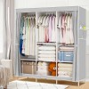 Design New Portable Closet Wardrobe Clothes Rack Storage Organizer Shelf