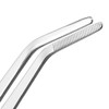 uxcell 10-Inch Stainless Steel Tweezers with Curved Serrated Tip Daily