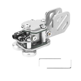 CW Morse Key Stainless Steel Double Paddle Key Portable Telegraph Key Magnetic Base
