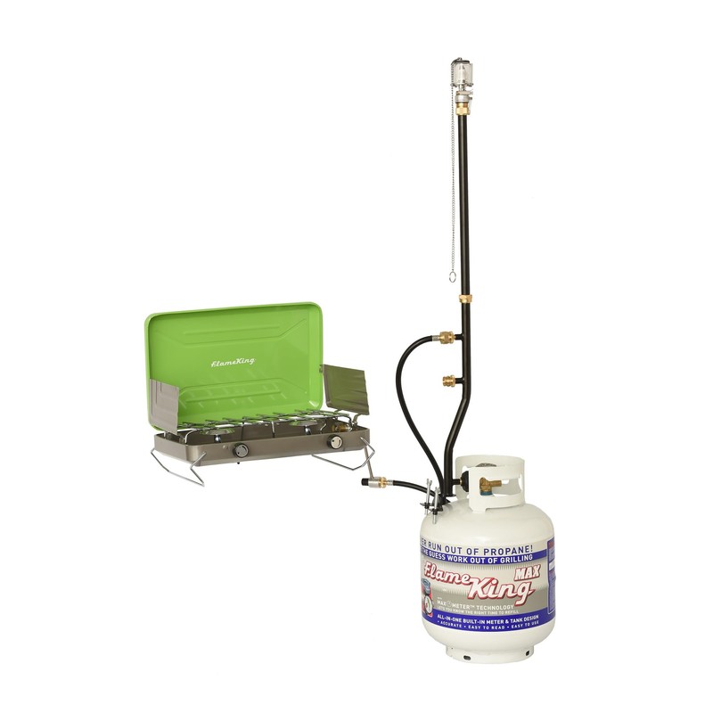 Flame King FK-DP2PC 3 Outlet Adapter 20 to 1LB Propane