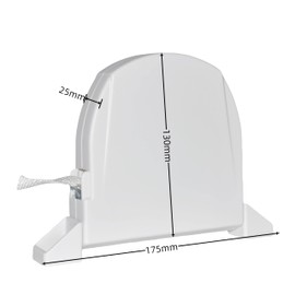 Belt winder for roller shutters, built-in strap, 14 mm, width 5 m, length wall mounting, 180 °C, rotatable