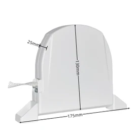 Belt winder for roller shutters, built-in strap, 14 mm, width 5 m, length wall mounting, 180 °C, rotatable