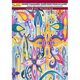 PELICAN INDUSTRIAL Magnetic Locker Wallpaper (Full Sheet Magnetic) - Trimmable, Easy Install, Remove & Reuse - Pack of 3 Sheets - Abstract vb019