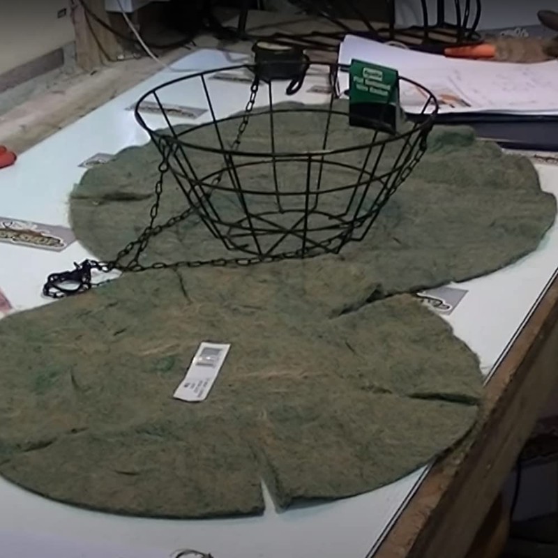 Karrma Ltd Jute Hanging Basket Liner - Green (14-Inch x