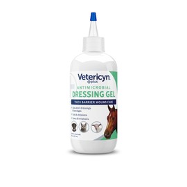 Vetericyn Plus Wound Dressing Gel for Animals| Thick Barrier Wound Care for Cats, Dogs, Horses, and Small Animals, Works on Wounds and Skin Irritations. 8 ounces