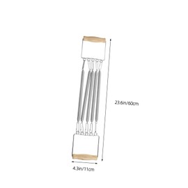 BESPORTBLE Adjustable Chest Expander with Wooden Handle Removable Springs for Arm and Chest Muscle Training at Home Outdoors Lightweight and Versatile for All Ages