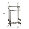 Kings Brand Furniture Pewter Metal Towel Racks for Bathroom with