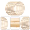 sillervan 4 Sizes Wooden Bamboo Hoop Set, Dream Catcher Bamboo