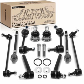 A-Premium Set of 10, Front & Rear Sway Bar Link, Lower Ball Joint, Inner & Outer Tie Rod End, Compatible with Nissan Murano 2005 2006 2007