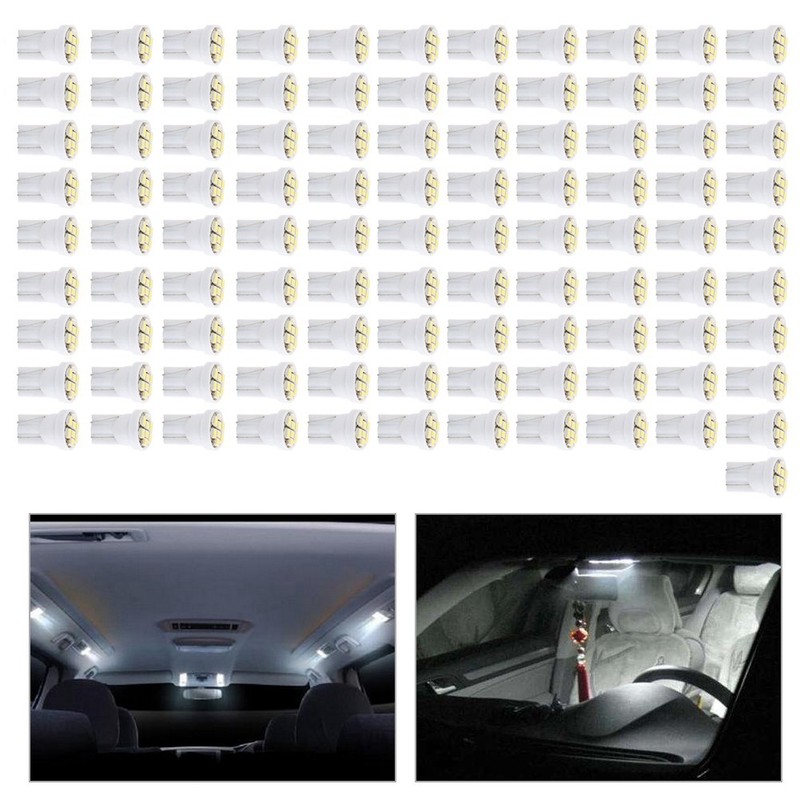 100 Pcs T10 8 SMD 1206 LED Car Interior Light