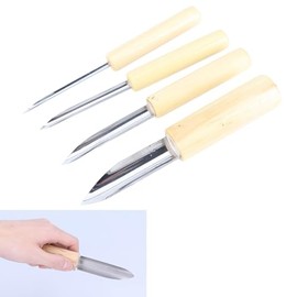 Clay Hole Cutter, Ceramic Punch Hole, Fine Art Tool, 4 Pieces, Semicircle Hole Punch, Half Round Stainless Steel Paper Punch, Hole Punch