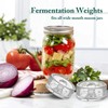 Fermentation Glass Weights with Easy Grip Handle for Mason Jars,