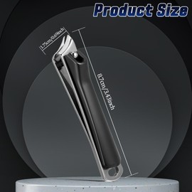 Gebogene Nagelknipser Schräger Nagelknipser Edelstahl Nagelzwicker Nail Clipper Fingernagel Knipser mit Scharfe Kante Nail Fingernail Cutter for Thick Toenails