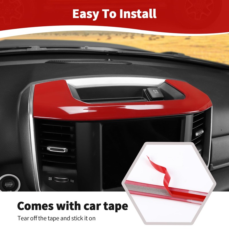 JOSHELA for RAM Center Dashboard Storage Bin Trim Cover Fit