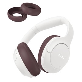 WADVCU Silicone Case for TOZO HT2 Headphones, Anti-Scratch Washable Ear Pad TOZO HT2 Case Cover, Soft Skin Protector Accessories Compatible with TOZO HT2 On-Ear Wireless Headset-Brown