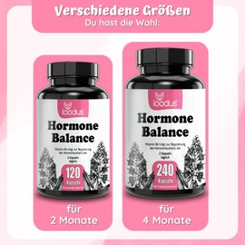 Hormone Balance Women - 120 PMS Capsules with Myo-Inositol OPC Goose Finnish Acetyl-L-Carnitine Women's Coat Monk Pepper High Dose & B6-2 Month Supply - PMS Complex loodus