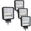 LED Light Pods, 4 Inch 126W Square LED Work Light,