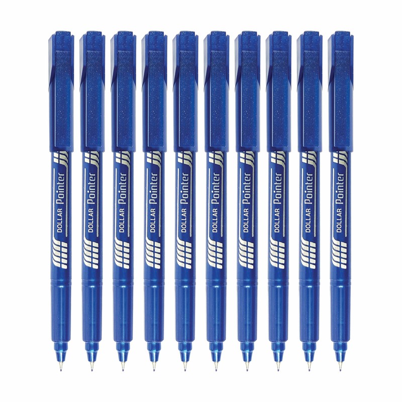 Fineliner Pens, BLUE, Pack of 10, Extra Fine Point (0.3mm),