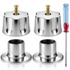Manerales Alfa para Regadera Queen Standar Plateado Mate Hexagonales