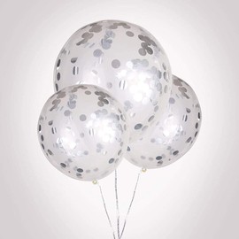 CENPEK 1.5cm Silver Foil Confetti Round Tissue Paper Table Confetti Dots for Wedding Birthday Party Decoration, 17.6 oz