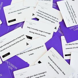 And Let The Church Say Game- Fun Christian Card Game with Thought Provoking Topics for Game Nights Bible Studies Conversation Starter or Icebreakers