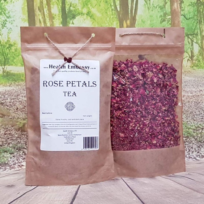 Health Embassy Rose Petals Tea (100% Dried Rose Petals) (50g)
