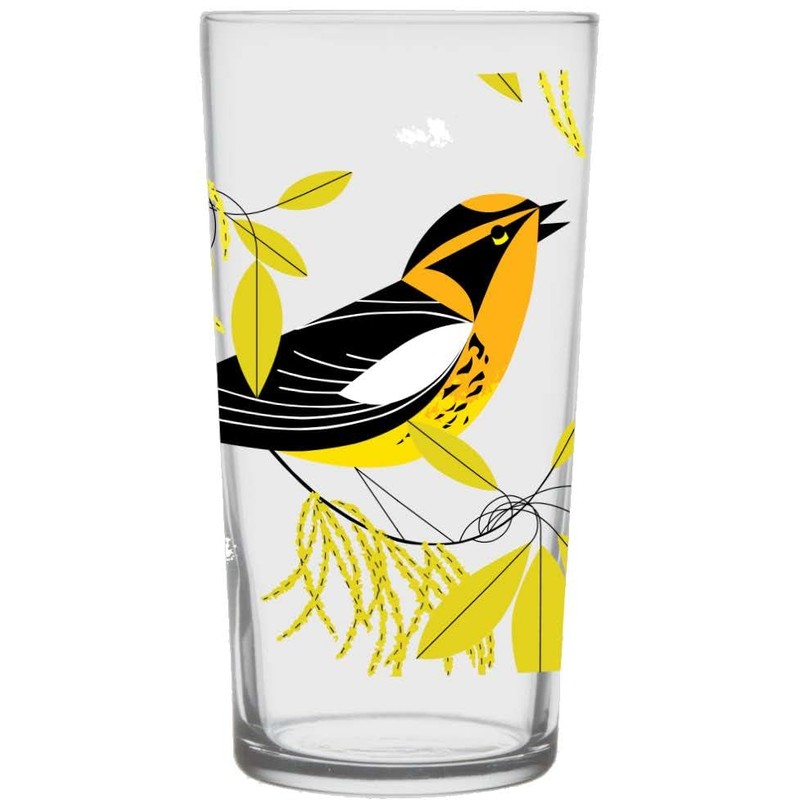 Charley Harper Bird Glasses III (Set of 4)
