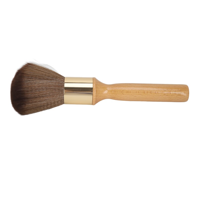 Neck Duster Brush Beech Wood Ergonomic Handle Portable Broken Hair