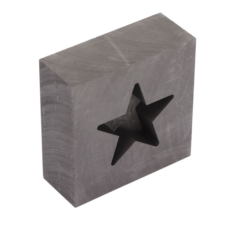 Graphite Ingot Mold Star Shape Gold Silver Melting Casting Mould
