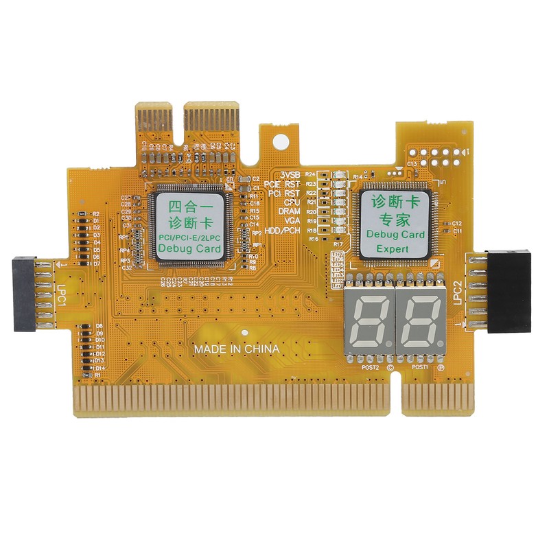 Desktop Diagnostic Card PCI PCIE 2LPC 4in1 Analyzer Motherboard 2Bit