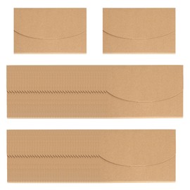 Pack of 50 Vintage Kraft Paper Envelopes, Vintage Mini, Letter Envelopes Without Window, Brown Letter Case, Thickened Envelopes, Organisation for Greeting Cards, Birthday Cards, 16 x 10.5 cm (Brown)