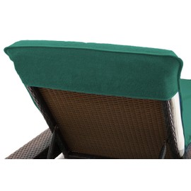 Brandsseller Protective Cover for Garden Lounger, Beach Lounger Cushion, Terry Cloth Cover, 100% cotton, approx. 75 x 200 cm.