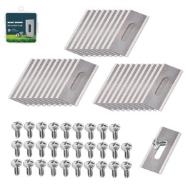 Pack of 30 Robotic Lawnmower Replacement Blades, Oblong Hole Blades Compatible with Husqvarna/Automower/Gardena, Replacement Blades for Robot Lawnmower, Universal Robot Lawn Mower Blades, Robot Lawnmower Blade (Far