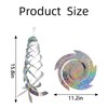MEZOKUCEL Anti-Bird Deterrent Reflective Ornamental Spiral Device, 6Pcs Hanging Bird